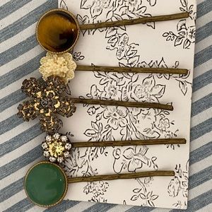 NWT Beautiful Anthropologie Hairpin Set of 5